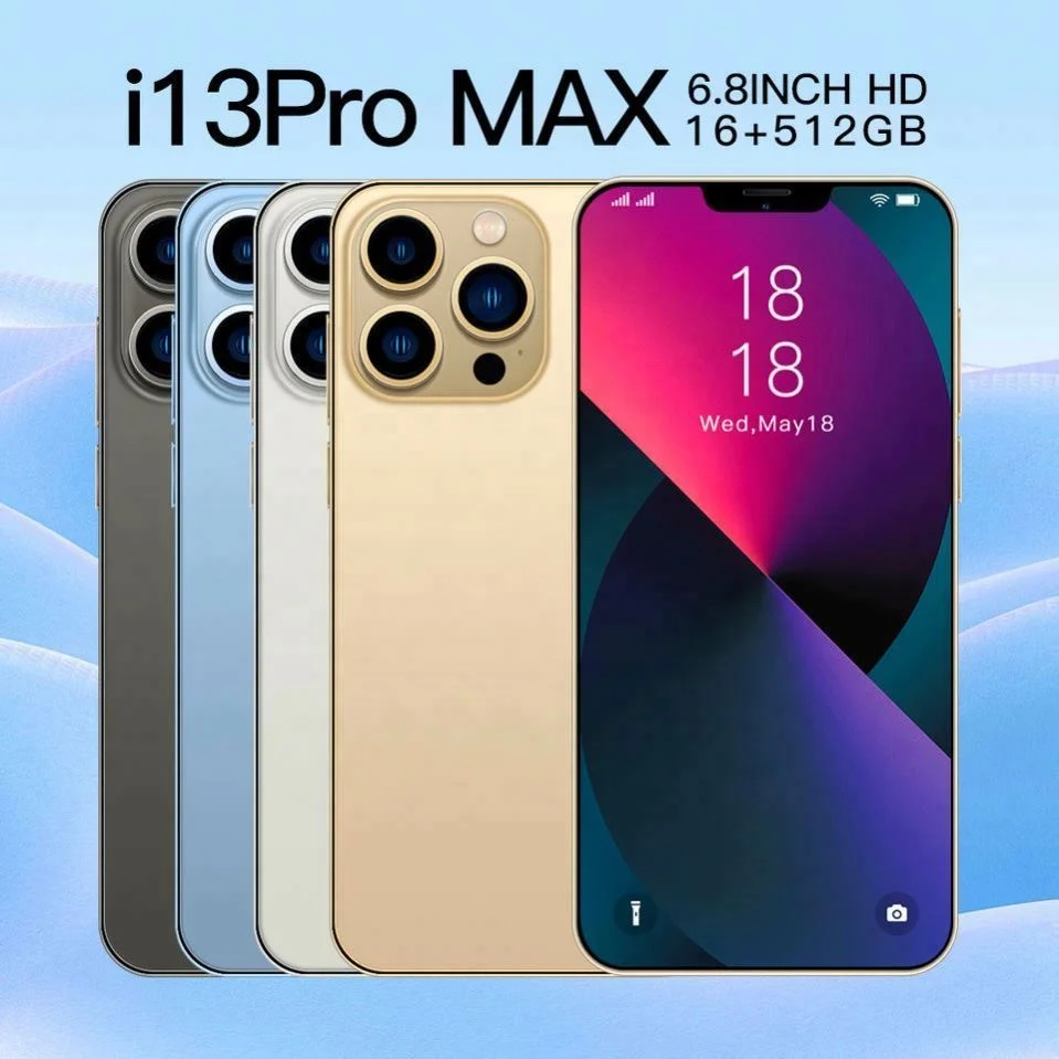 Factory Price i13 Pro Max Smartphone - 16GB RAM + 512GB ROM, 6.7